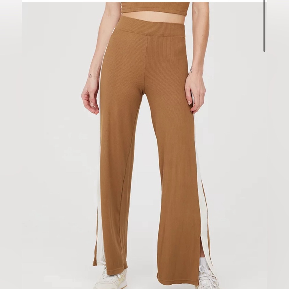 OFFLINE by Aerie Thumbs Up Heavyweight Ribbed Wide Leg Pant M Short